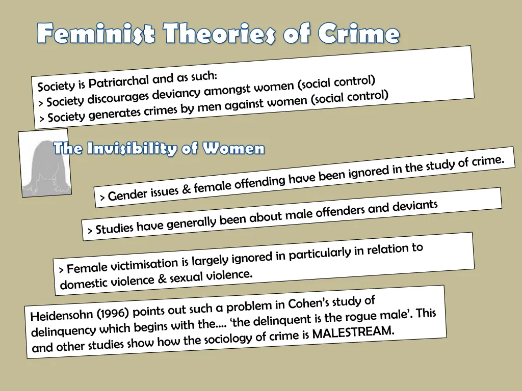 feminist theories of crime n.w