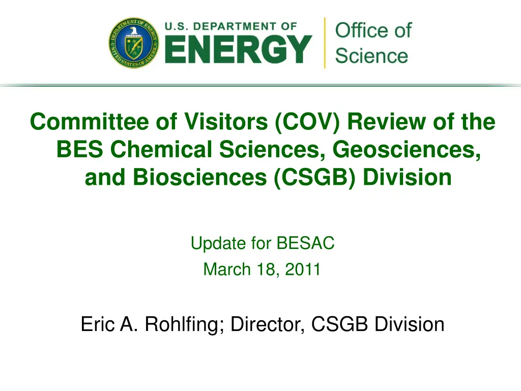 committee of visitors cov review n.w