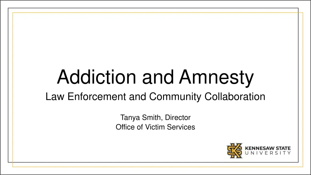addiction and amnesty law enforcement n.w