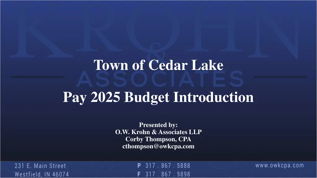 town of cedar lake n.w