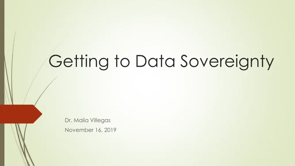 getting to data sovereignty n.w