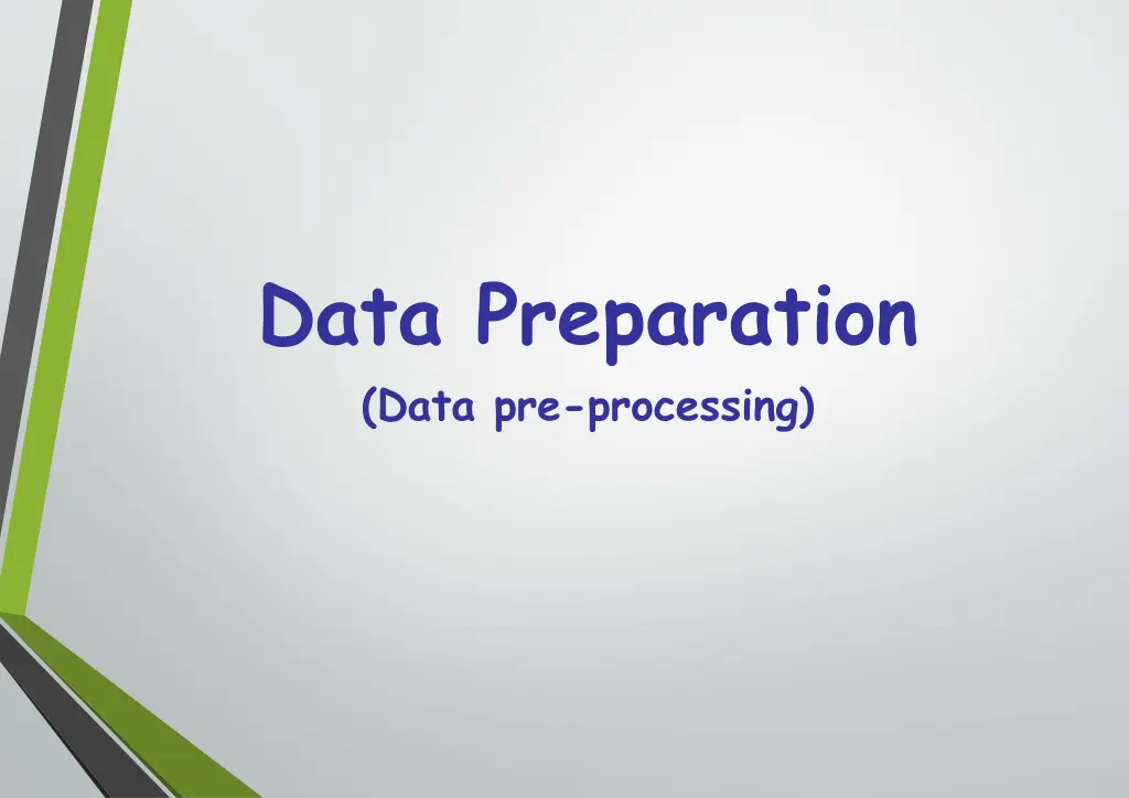 data preparation data pre processing n.w