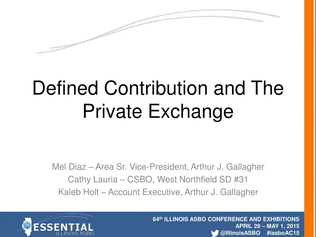 defined contribution and the private exchange n.w