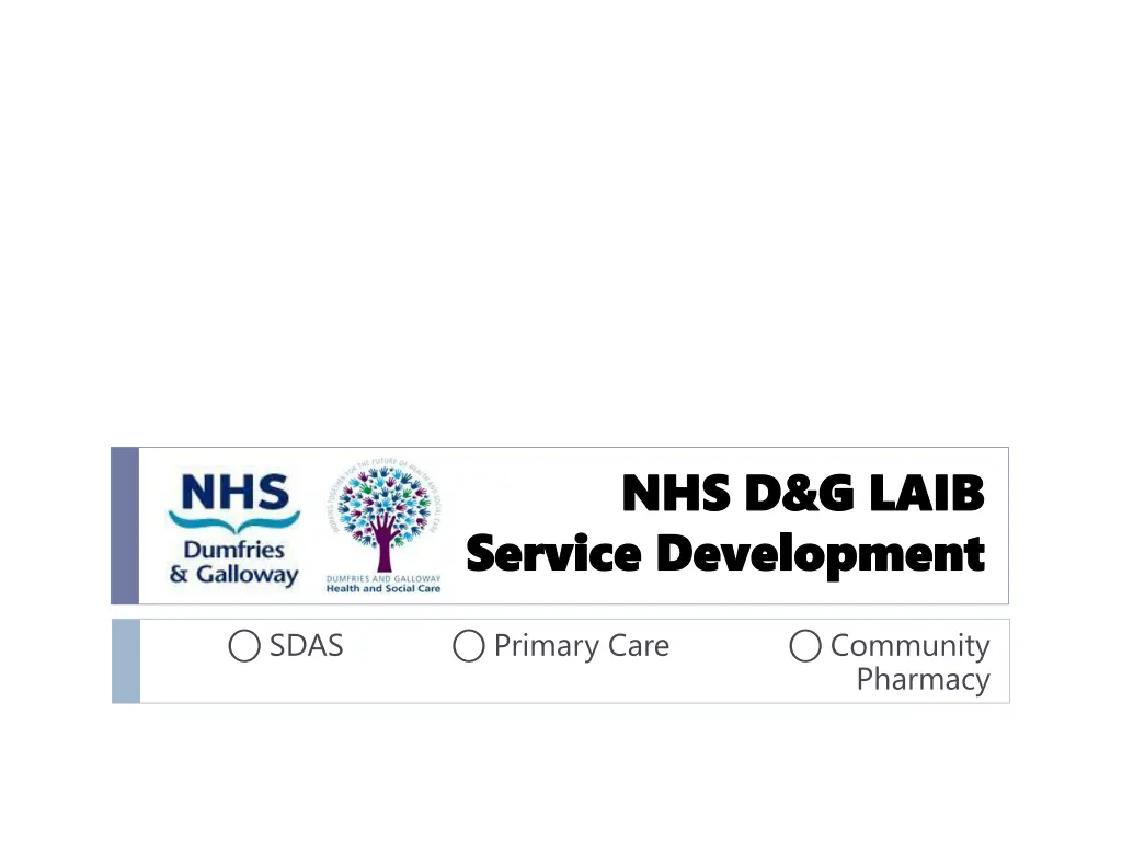 nhs d g laib nhs d g laib service development n.w