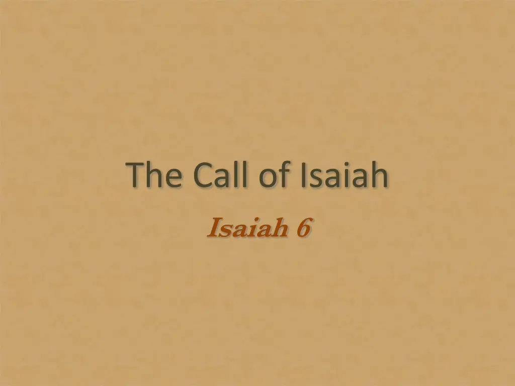 the call of isaiah isaiah 6 n.w