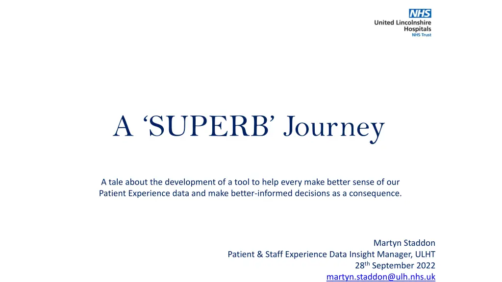 a superb journey n.w