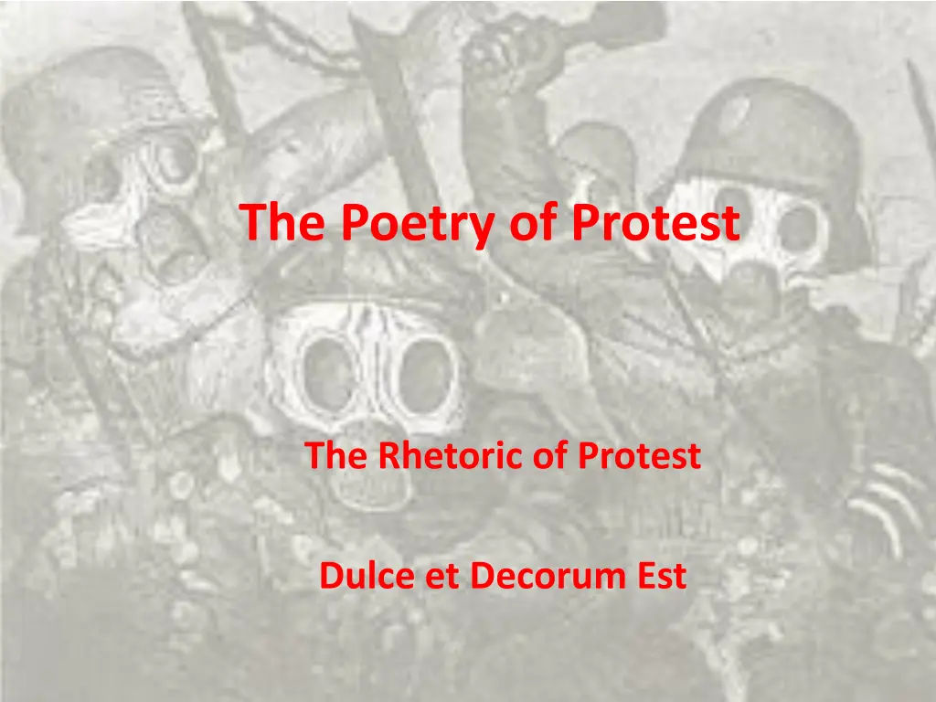 the poetry of protest n.w