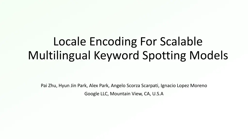 locale encoding for scalable multilingual keyword n.w