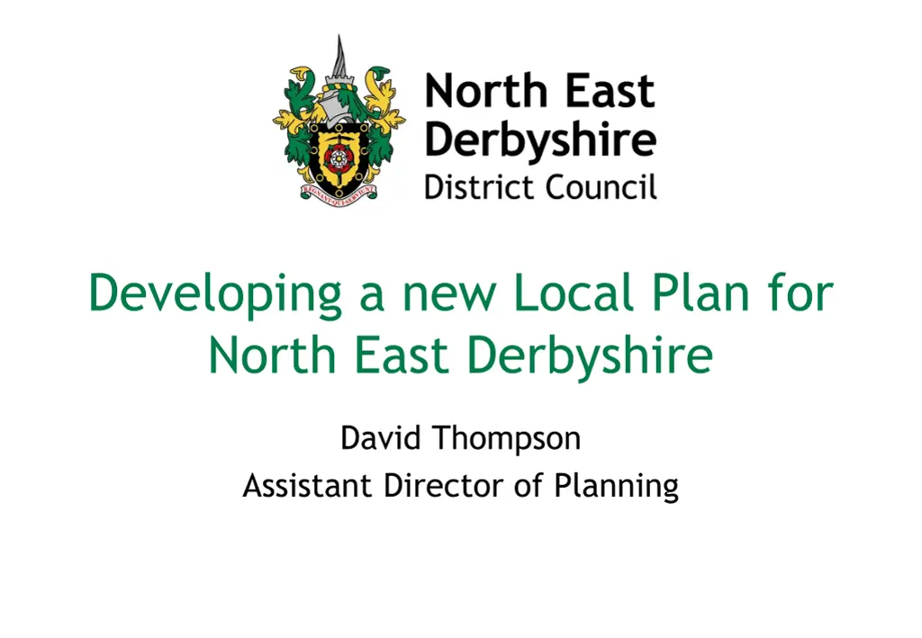 developing a new local plan for north east n.w