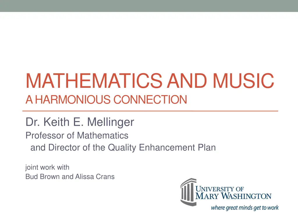 mathematics and music a harmonious connection n.w