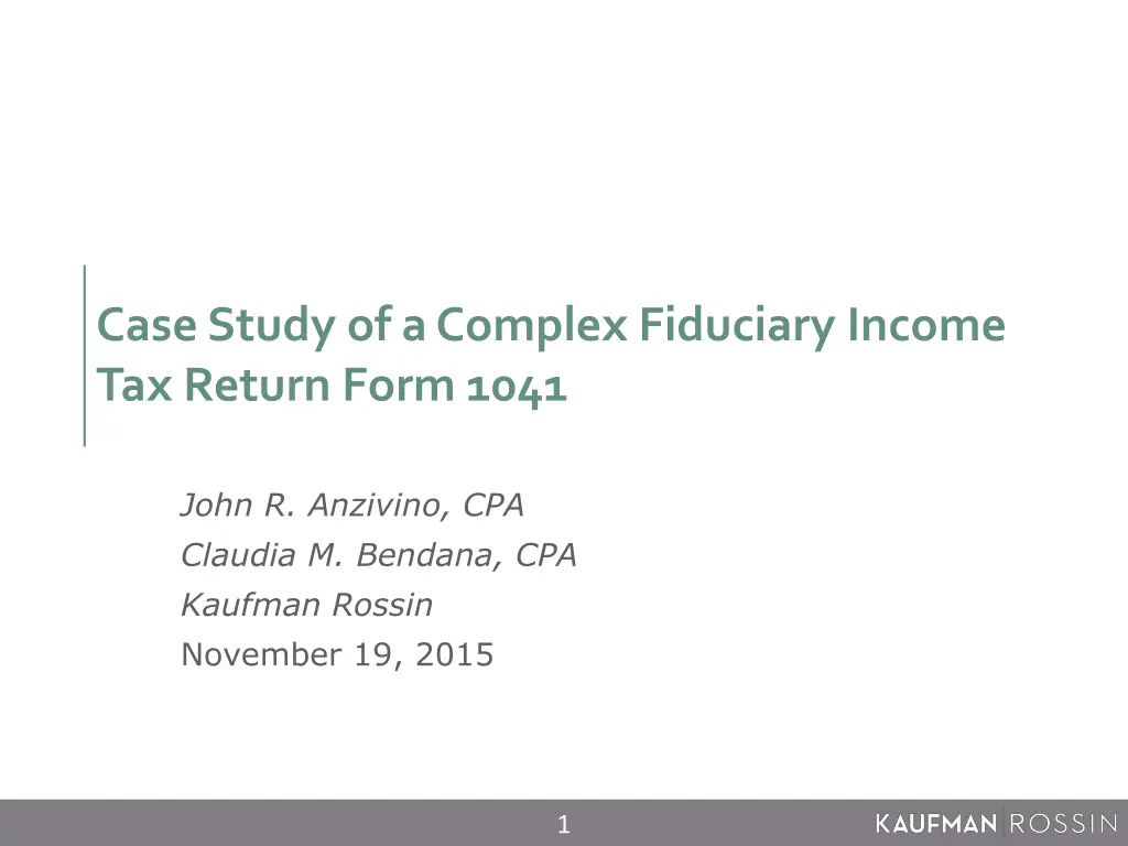 case study of a complex fiduciary income n.w