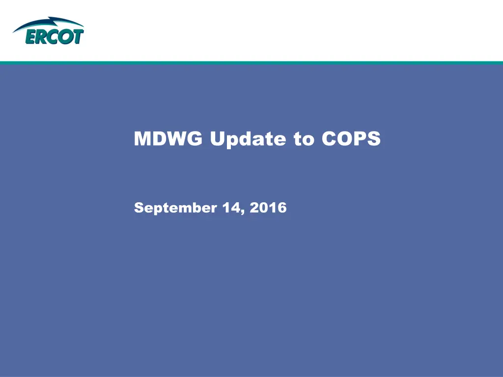 mdwg update to cops n.w
