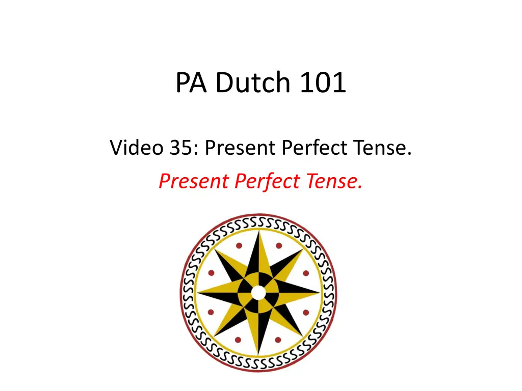 pa dutch 101 n.w