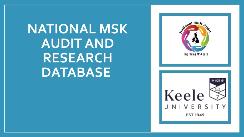 national msk audit and research database n.w