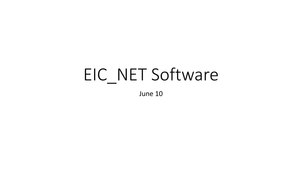 eic net software n.w