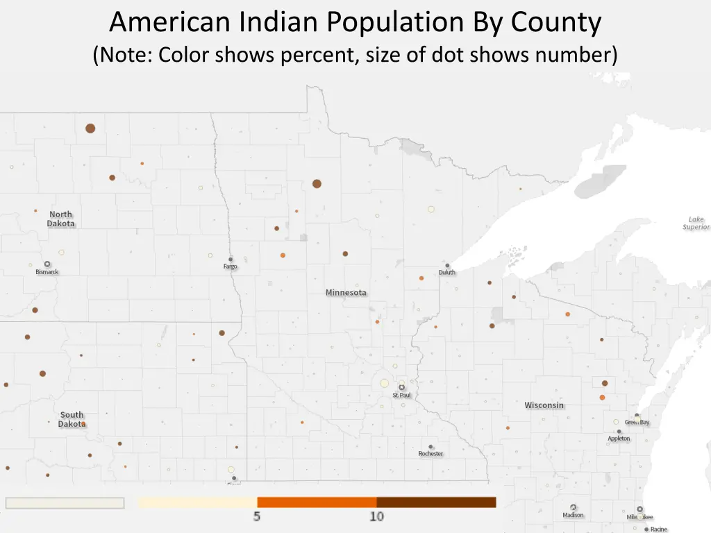 american indian population by county note color n.w