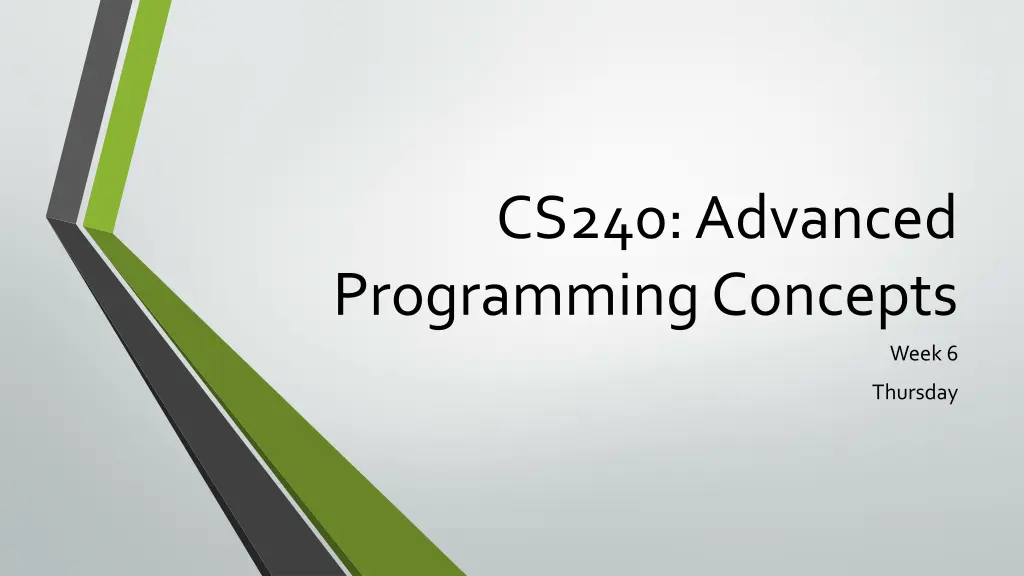 cs240 advanced programming concepts n.w