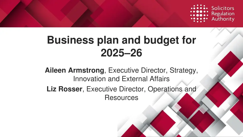 business plan and budget for 2025 26 n.w