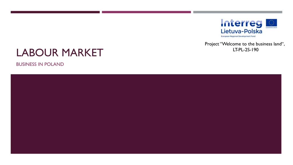 project welcome to the business land lt pl 2s 190 n.w
