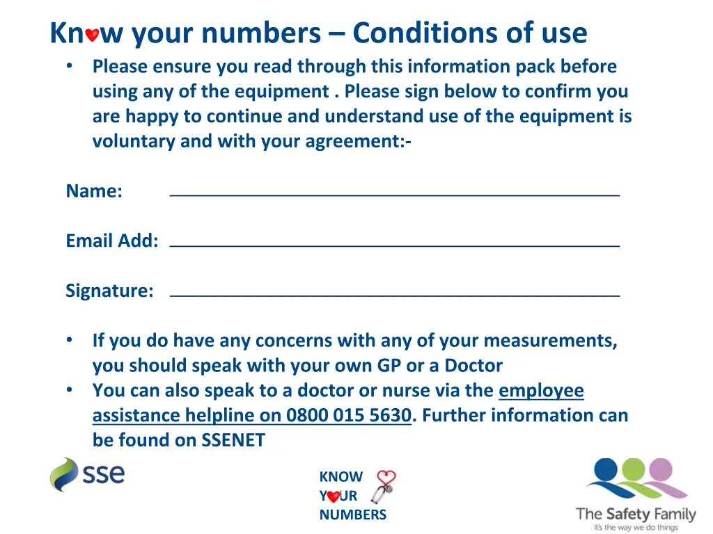 kn w your numbers conditions of use please ensure n.w