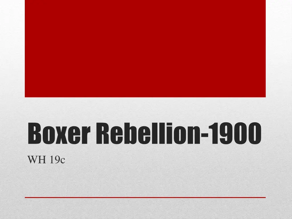 boxer rebellion 1900 wh 19c n.w