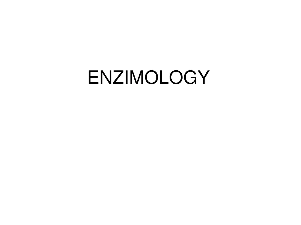 enzimology n.w