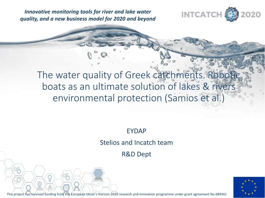 innovative monitoring tools for river and lake n.w