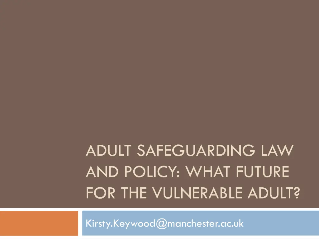 adult safeguarding law and policy what future n.w