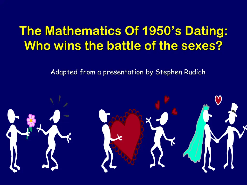 the mathematics of 1950 s dating who wins n.w