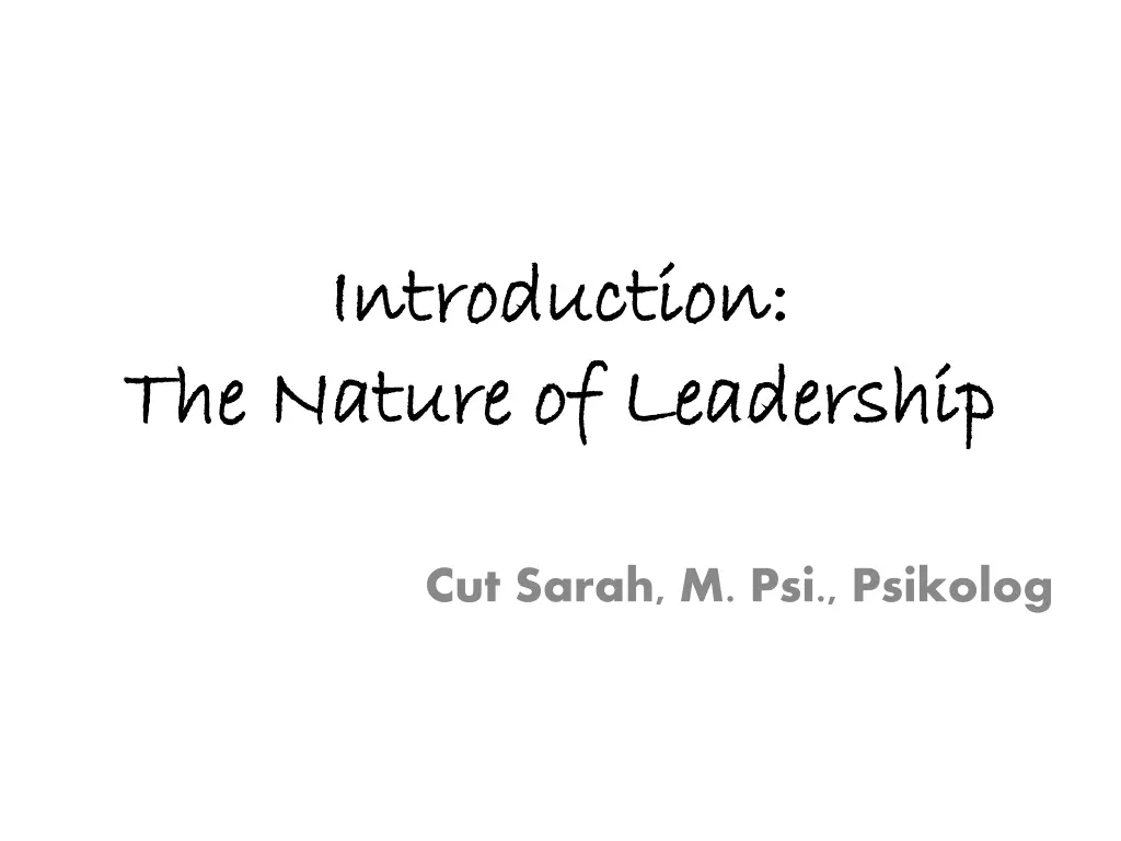 introduction introduction the nature n.w