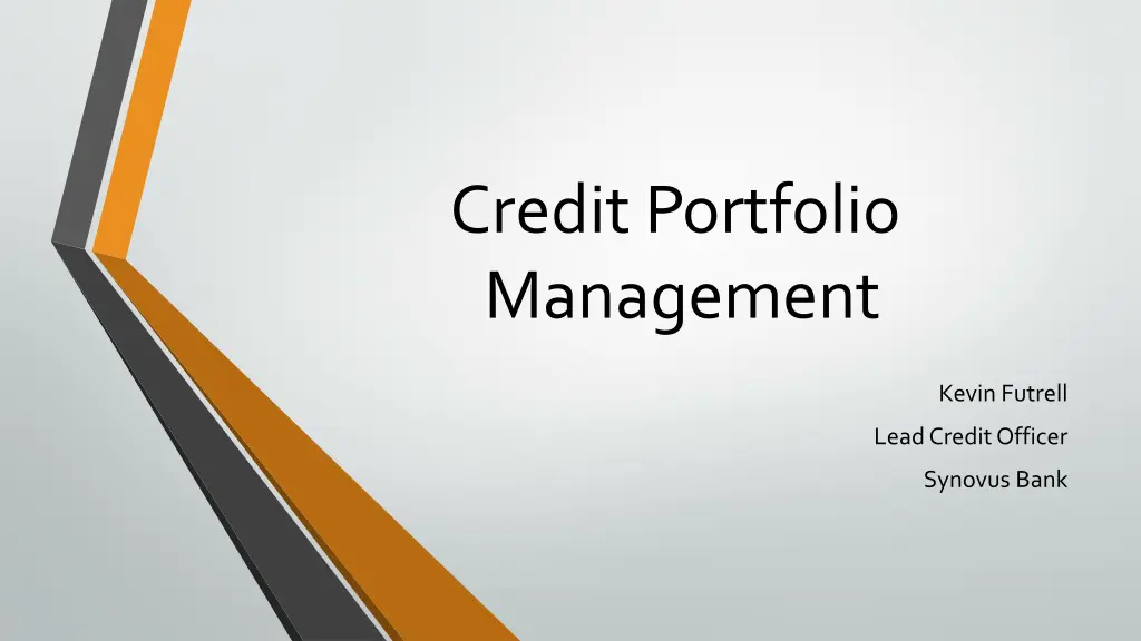 credit portfolio management n.w