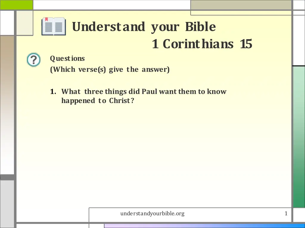 understand your bible n.w