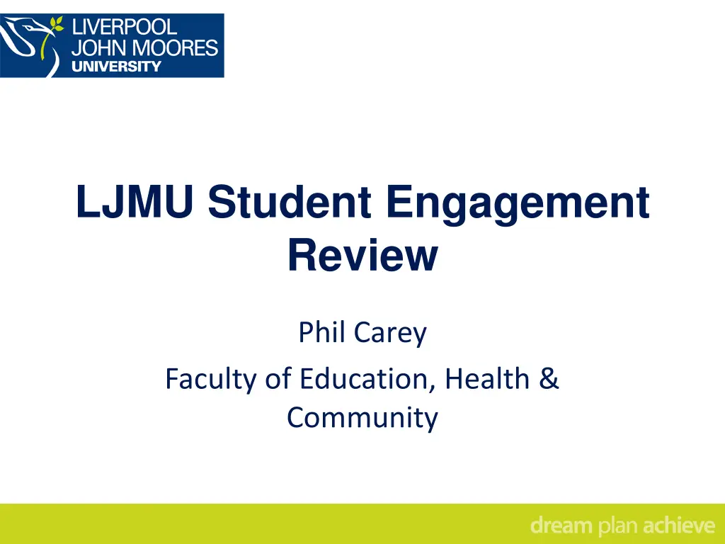 ljmu student engagement review n.w