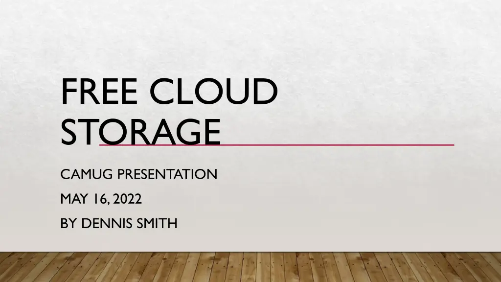 free cloud storage n.w