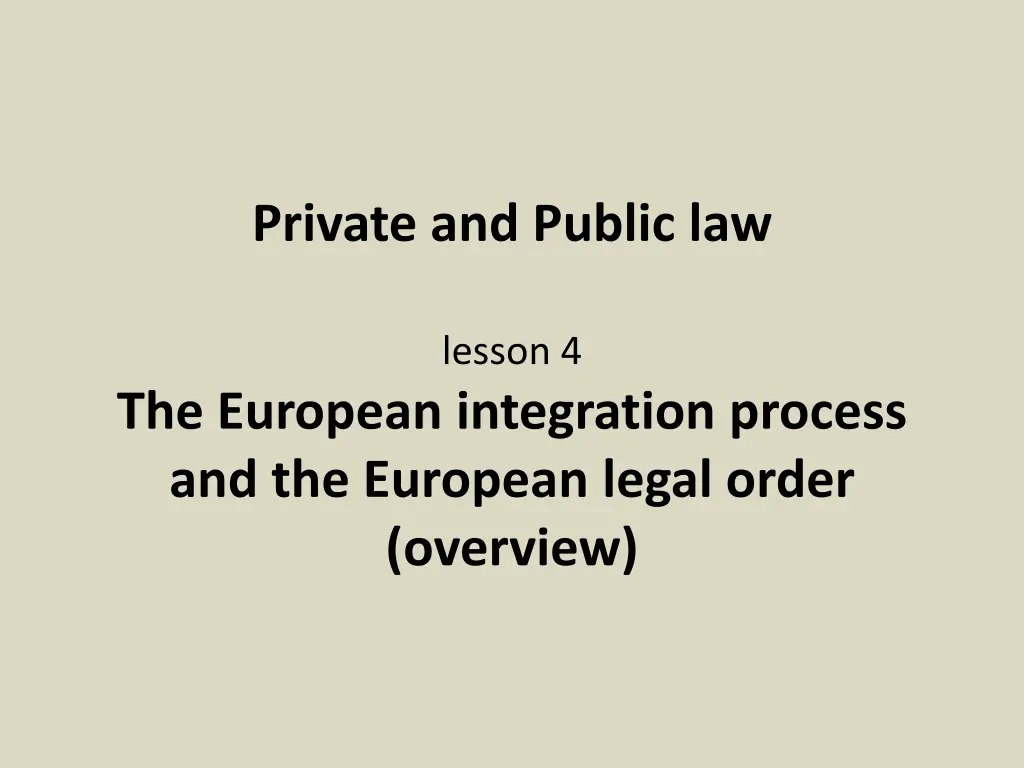 private and public law n.w