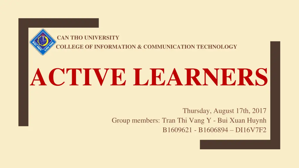 can tho university college of information n.w