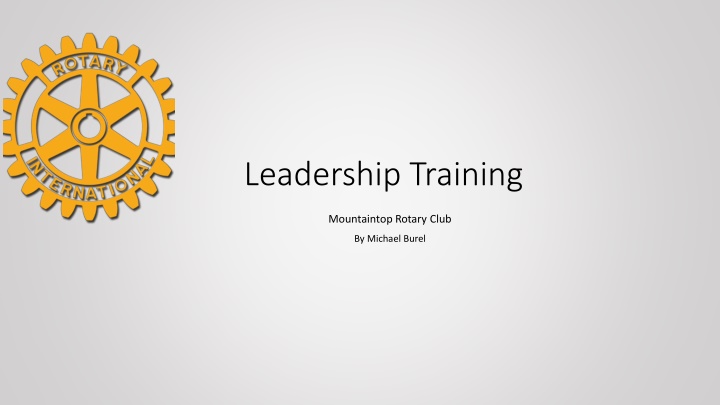 Leadership Training