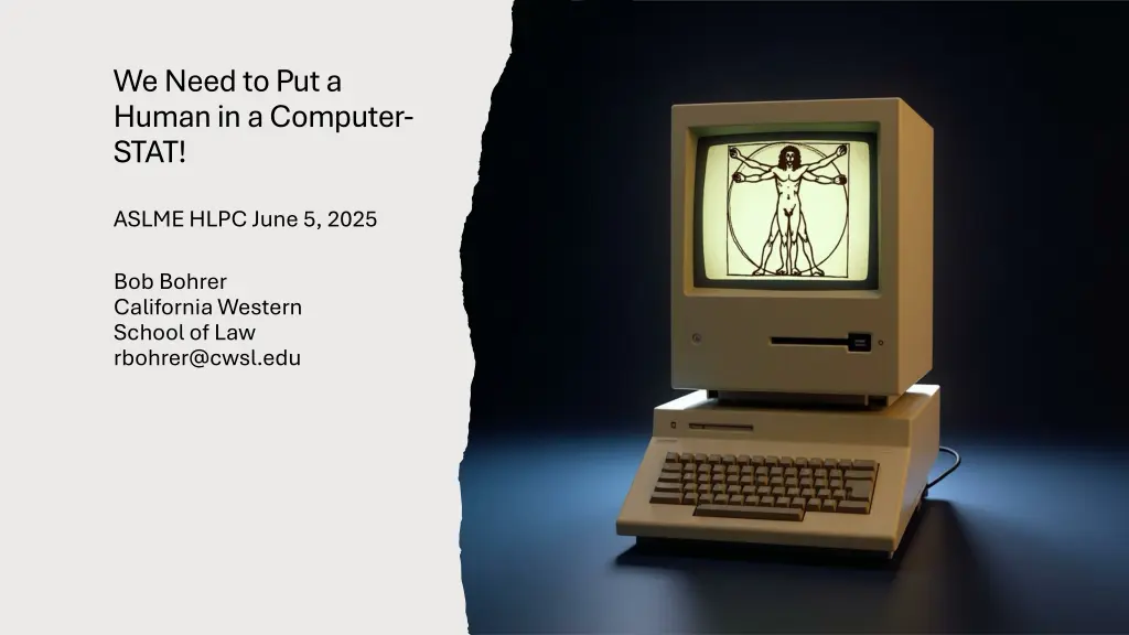 we need to put a human in a computer stat n.w