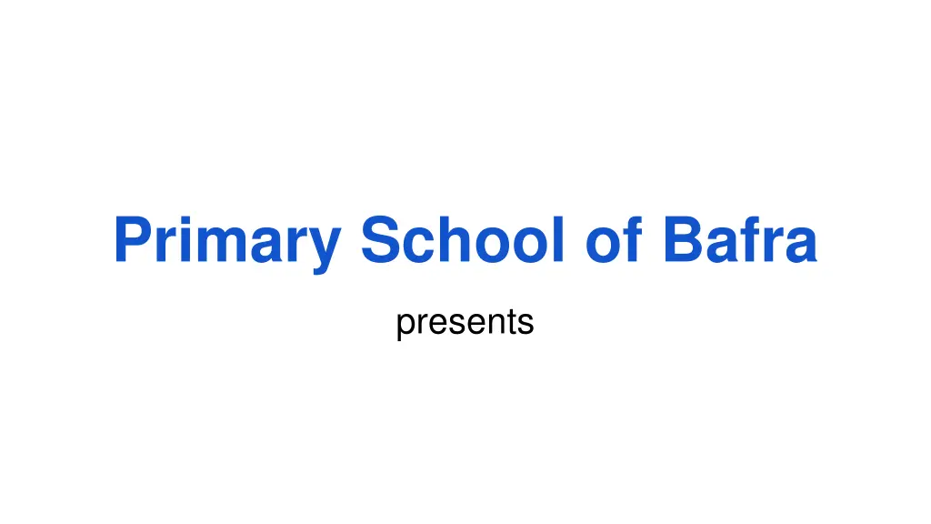primary school of bafra n.w