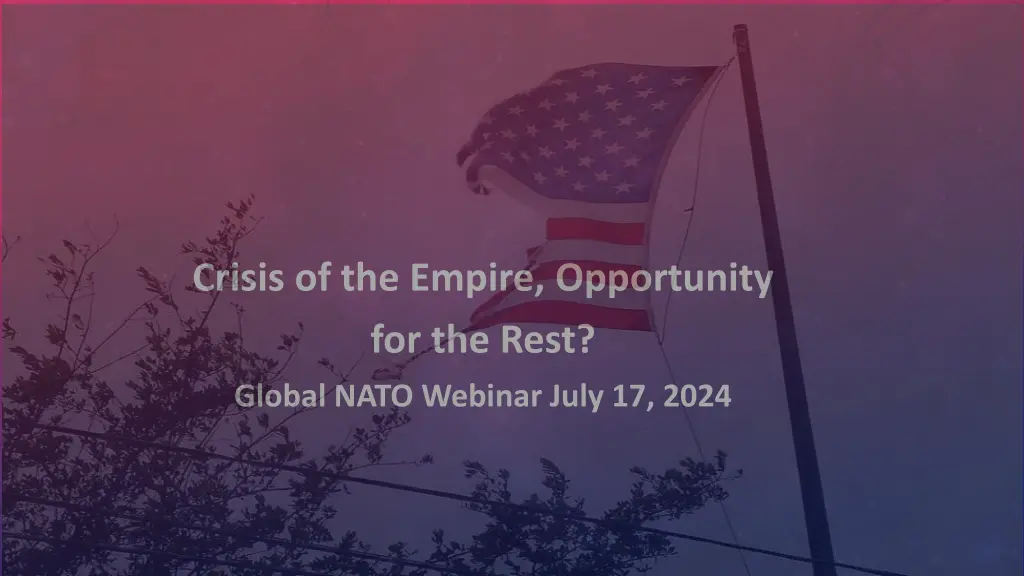 crisis of the empire opportunity for the rest n.w