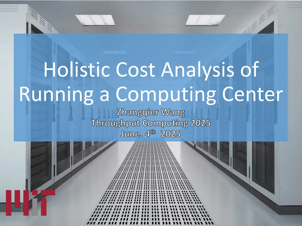 holistic cost analysis of running a computing n.w