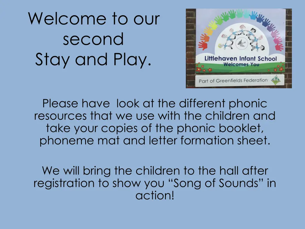 welcome to our second stay and play n.w