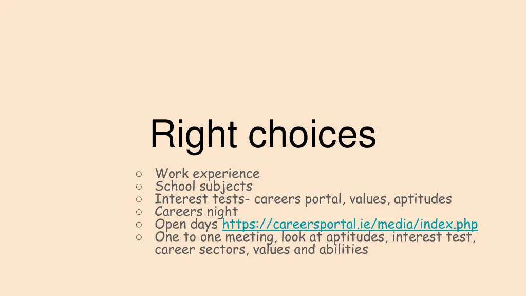 right choices n.w