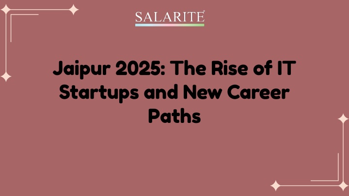 jaipur 2025 the rise of it startups n.w