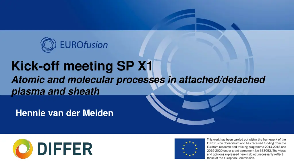 kick off meeting sp x1 atomic and molecular n.w