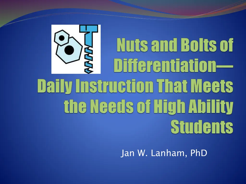 jan w lanham phd n.w