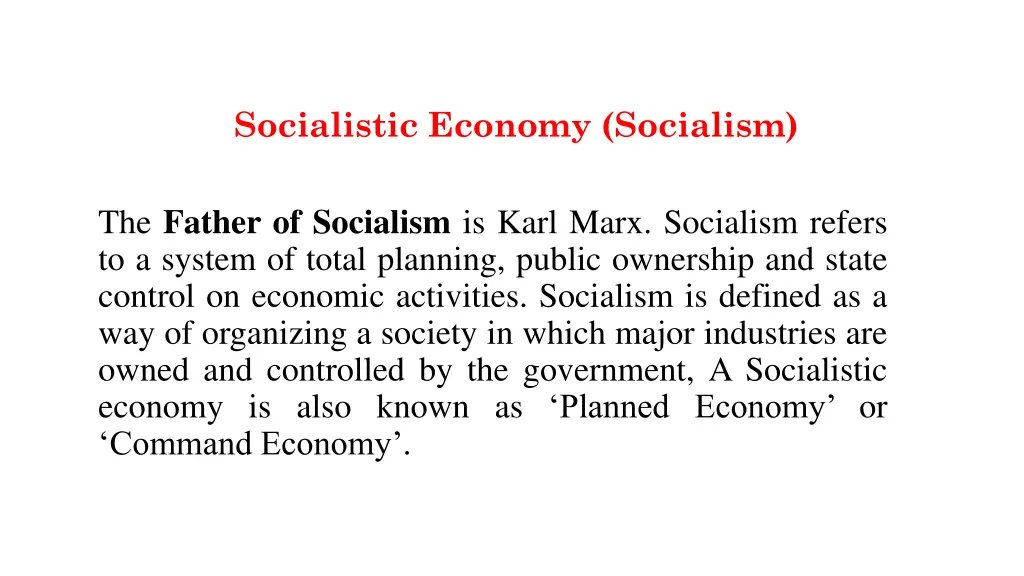 socialistic economy socialism n.w