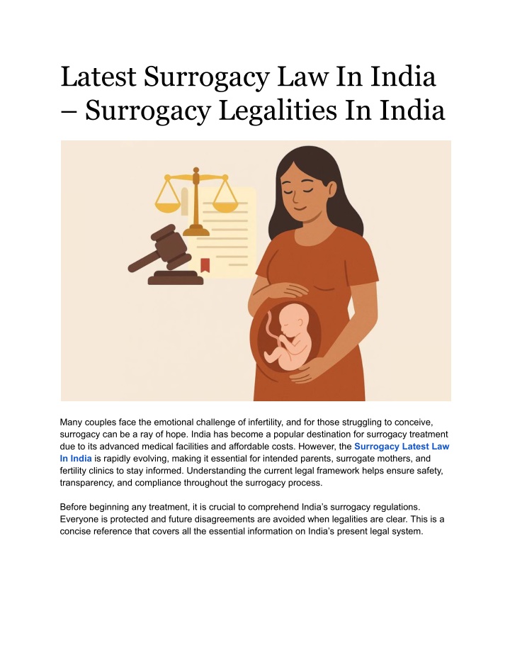 latest surrogacy law in india surrogacy n.w