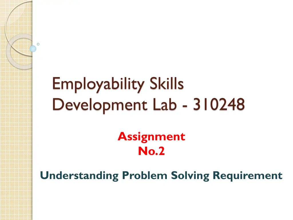 employability skills development lab 310248 n.w