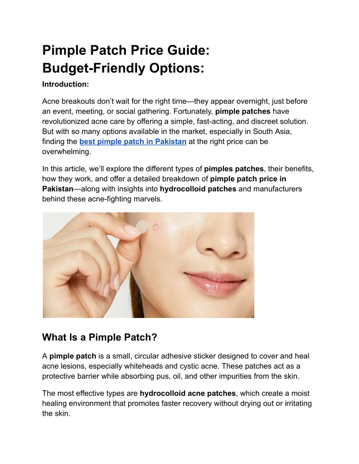 pimple patch price guide budget friendly options n.w